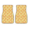 Slice Of Cheese Pattern Print Front Car Floor Mats