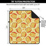 Slice Of Cheese Pattern Print Futon Protector