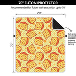 Slice Of Cheese Pattern Print Futon Protector