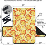 Slice Of Cheese Pattern Print Half Sofa Protector