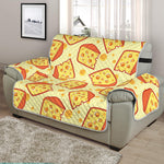 Slice Of Cheese Pattern Print Half Sofa Protector