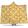 Slice Of Cheese Pattern Print Hooded Blanket