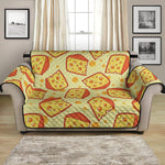 Slice Of Cheese Pattern Print Loveseat Protector