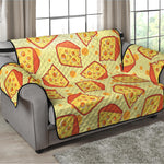 Slice Of Cheese Pattern Print Loveseat Protector