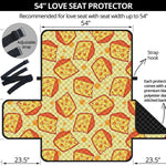 Slice Of Cheese Pattern Print Loveseat Protector