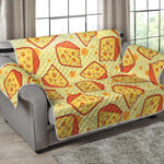 Slice Of Cheese Pattern Print Loveseat Protector