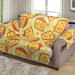 Slice Of Cheese Pattern Print Loveseat Protector