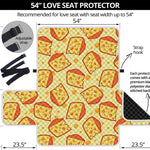 Slice Of Cheese Pattern Print Loveseat Protector