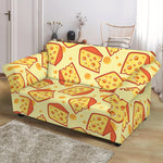 Slice Of Cheese Pattern Print Loveseat Slipcover