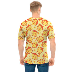 Slice Of Cheese Pattern Print Men's T-Shirt