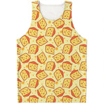 Slice Of Cheese Pattern Print Men's Tank Top