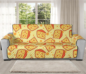 Slice Of Cheese Pattern Print Oversized Sofa Protector