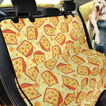 Slice Of Cheese Pattern Print Pet Car Back Seat Cover