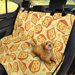 Slice Of Cheese Pattern Print Pet Car Back Seat Cover