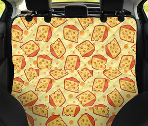 Slice Of Cheese Pattern Print Pet Car Back Seat Cover