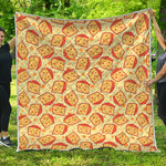 Slice Of Cheese Pattern Print Quilt