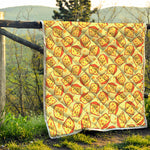 Slice Of Cheese Pattern Print Quilt