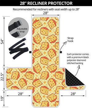 Slice Of Cheese Pattern Print Recliner Protector