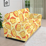 Slice Of Cheese Pattern Print Sofa Cover