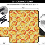 Slice Of Cheese Pattern Print Sofa Protector