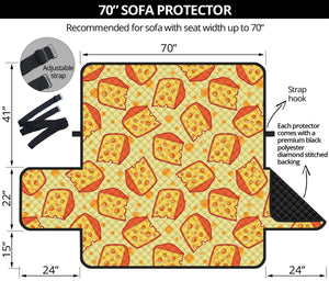 Slice Of Cheese Pattern Print Sofa Protector