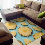 Sliced Pineapple Print Area Rug