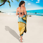 Sliced Pineapple Print Beach Sarong Wrap