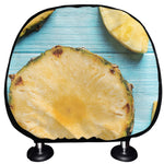 Sliced Pineapple Print Car Headrest Covers