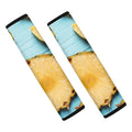 Sliced Pineapple Print Car Seat Belt Covers