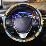Sliced Pineapple Print Car Steering Wheel Cover