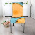 Sliced Pineapple Print Dining Chair Slipcover
