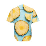 Sliced Pineapple Print Men's Baseball Jersey