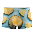 Sliced Pineapple Print Men's Boxer Briefs