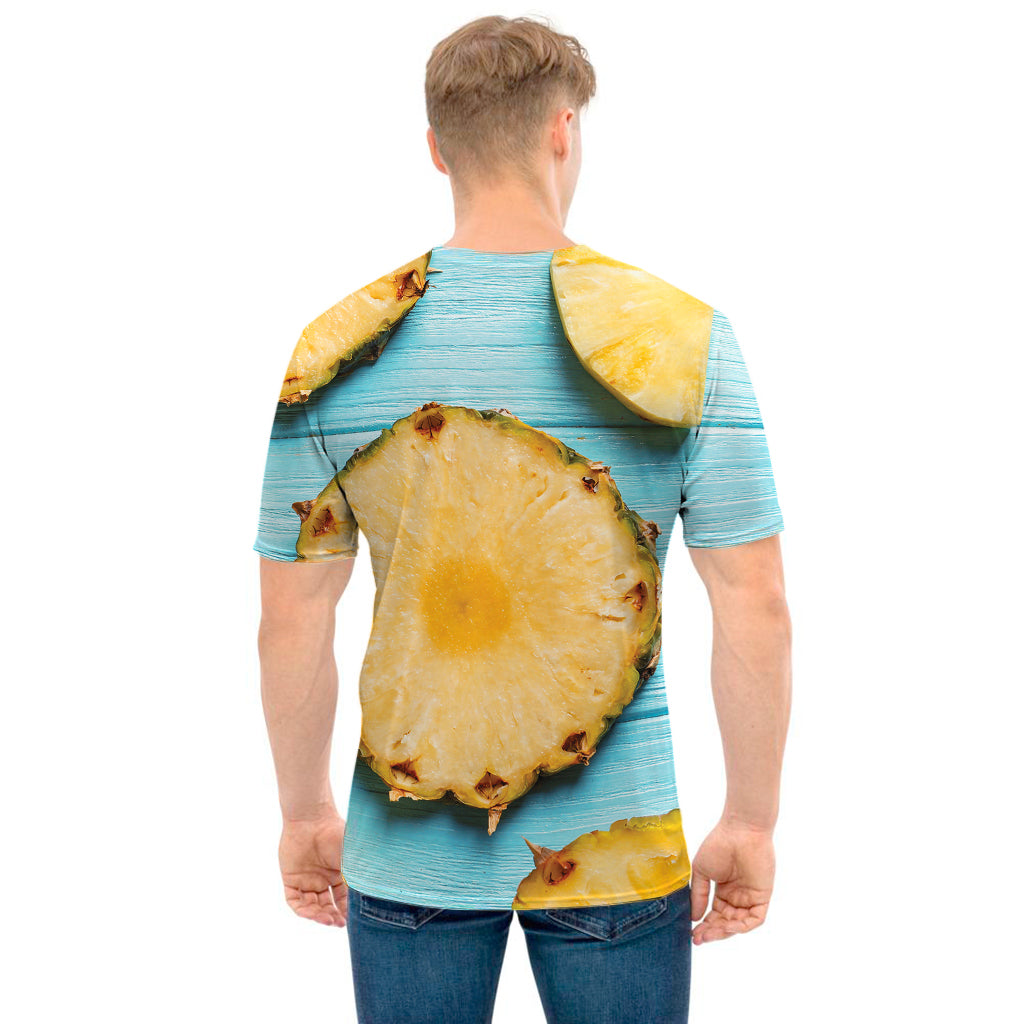 Sliced Pineapple Print Men's T-Shirt