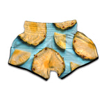 Sliced Pineapple Print Muay Thai Boxing Shorts