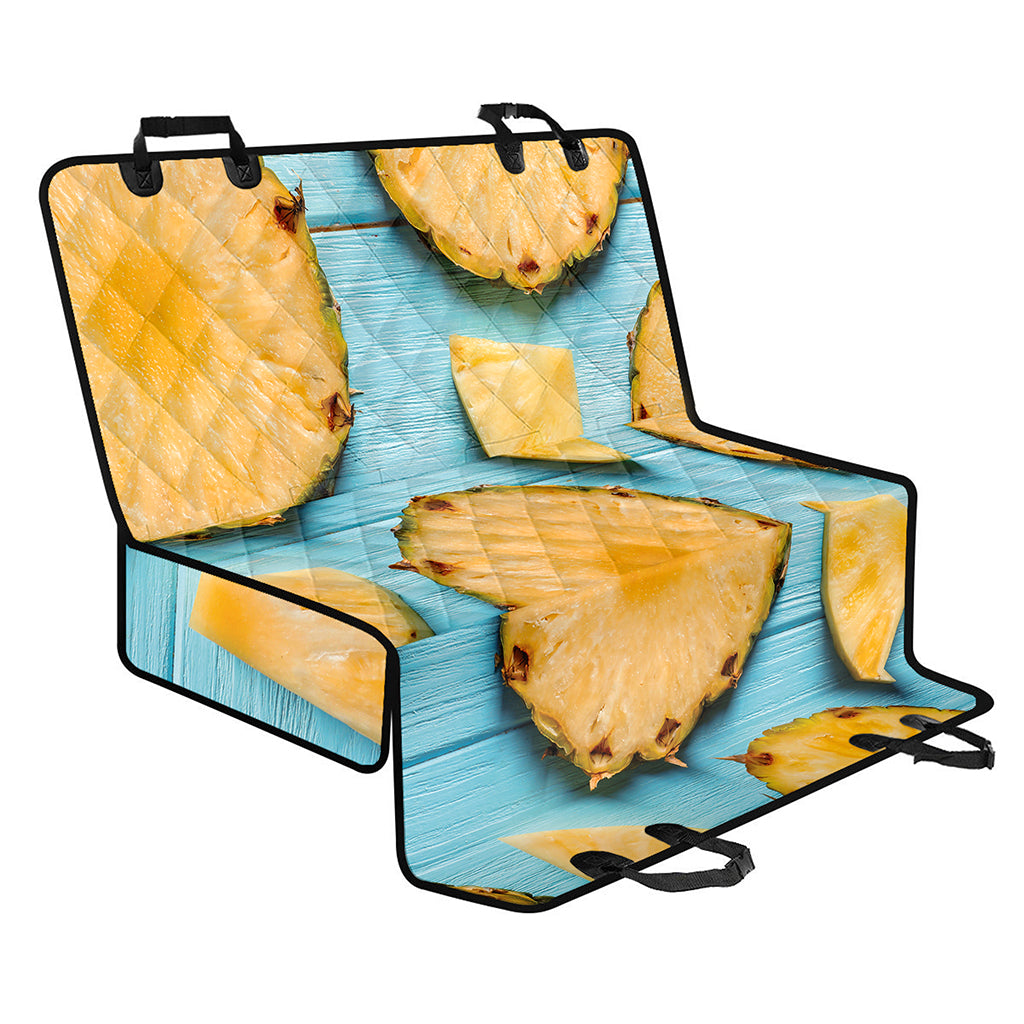 Sliced Pineapple Print Pet Car Back Seat Cover