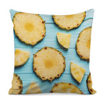Sliced Pineapple Print Pillow Cover