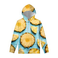 Sliced Pineapple Print Pullover Hoodie