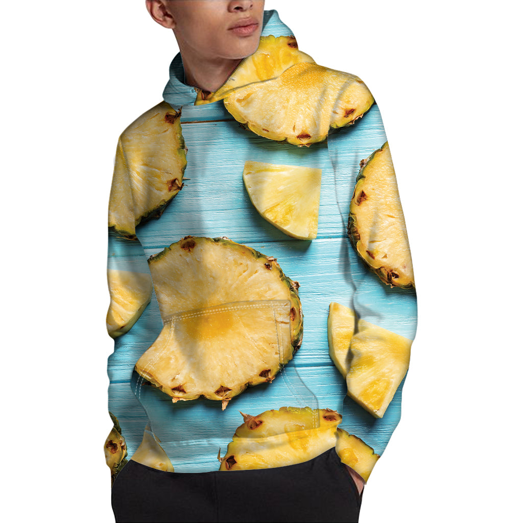 Sliced Pineapple Print Pullover Hoodie