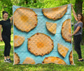 Sliced Pineapple Print Quilt