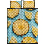 Sliced Pineapple Print Quilt Bed Set