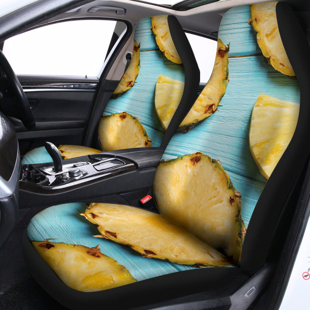 Sliced Pineapple Print Universal Fit Car Seat Covers