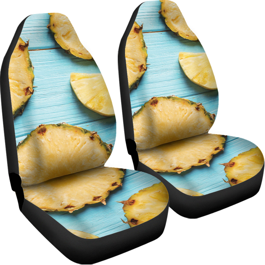 Sliced Pineapple Print Universal Fit Car Seat Covers