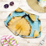 Sliced Pineapple Print Women's Shorts