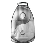 Sliver And White Yin Yang Print Car Seat Organizers