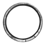 Sliver And White Yin Yang Print Car Steering Wheel Cover