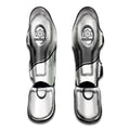 Sliver And White Yin Yang Print Muay Thai Shin Guards
