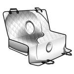 Sliver And White Yin Yang Print Pet Car Back Seat Cover