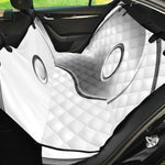 Sliver And White Yin Yang Print Pet Car Back Seat Cover