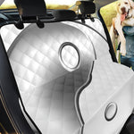 Sliver And White Yin Yang Print Pet Car Back Seat Cover